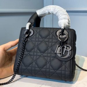 7 christian dior mini lady dior bag Hobo with chain matte hardware springsummer collection black for women womens handbags 18cm cd m0505sloi m989 9988