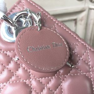 christian dior mini lady dior bag with chain silver hardware dusty pink for women 65in17cm cd 9988