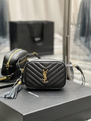 4-Saint Laurent Lou Belt Bag Black In Matelass Gold Toned Hardware For Women 6.1In15cm Ysl 614031Dv7071000   9988