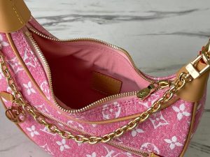 10 louis vuitton loop since 1854 jacquard pink by nicolas ghesquire for cruise show womens handbags 91in23cm lv m81166 9988