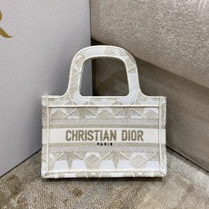 christian dior mini dior book tote embroidery stars gold dior bag beige for women womens handbags 9in23cm cd 9988