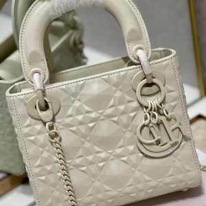 3 christian dior mini lady dior bag latte cannage with beaded motif beige for women womens handbags crossbody for bags 18cm cd m0505inea m030 9988