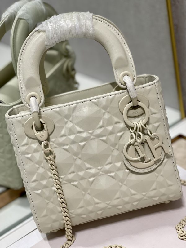 3 christian dior mini lady dior bag latte cannage with beaded motif beige for women womens handbags crossbody for bags 18cm cd m0505inea m030 9988