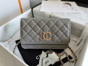 chanel mini flap bag grey for women 72in185cm 9988
