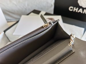 3-Chanel Mini Flap Bag Grey For Women 7.2In18.5Cm   9988