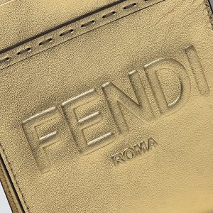 3 fendi mini sunshine shopper gold for women womens handbags shoulder and crossbody bags 71in18cm ff 8bs051ajh7f1gnn 9988