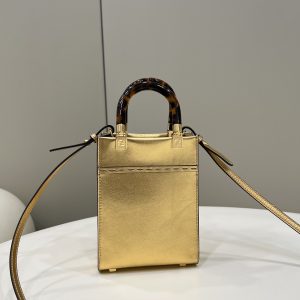 12 fendi mini sunshine shopper gold for women womens handbags shoulder and crossbody bags 71in18cm ff 8bs051ajh7f1gnn 9988