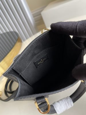1-Louis Vuitton Petit Sac Plat Monogram Empreinte Blackbeige For Women Womens Handbags Shoulder And Crossbody Bags 5.5In14cm Lv M81416   9988