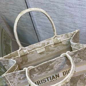 1 christian dior medium dior book Jet tote goldtone toile de jouy embroidery gold for women womens handbags 36cm cd m1296ztqo m01e 9988