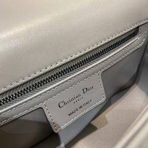 1-Christian Dior Mini Dior Caro Bag Gray Padded Macrocannage Gray For Women Womens Handbags Crossbody Bags 20Cm Cd   9988