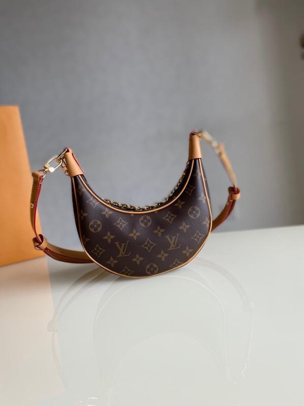 1 louis vuitton loop monogram canvas for women womens handbags shoulder and crossbody bags 91in23cm lv m81098 9988
