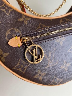 2-Louis Vuitton Loop Monogram Canvas For Women Womens Handbags Shoulder And Crossbody Bags 9.1In23cm Lv M81098   9988