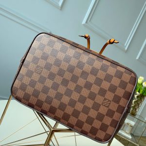 3 louis vuitton neonoe mm bucket bag damier ebene canvas safran yellow for women womens handbags shoulder and crossbody bags 102in26cm lv n40213 9988