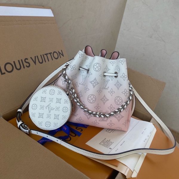 4 louis vuitton bella bucket bag pink for women womens handbags shoulder and crossbody bags 75in19cm lv m57855 9988