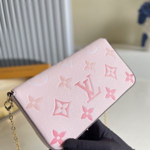 8 louis vuitton felicie pochette monogram empreinte pink for women womens bags shoulder and crossbody bags 83in21cm lv m80498 9988