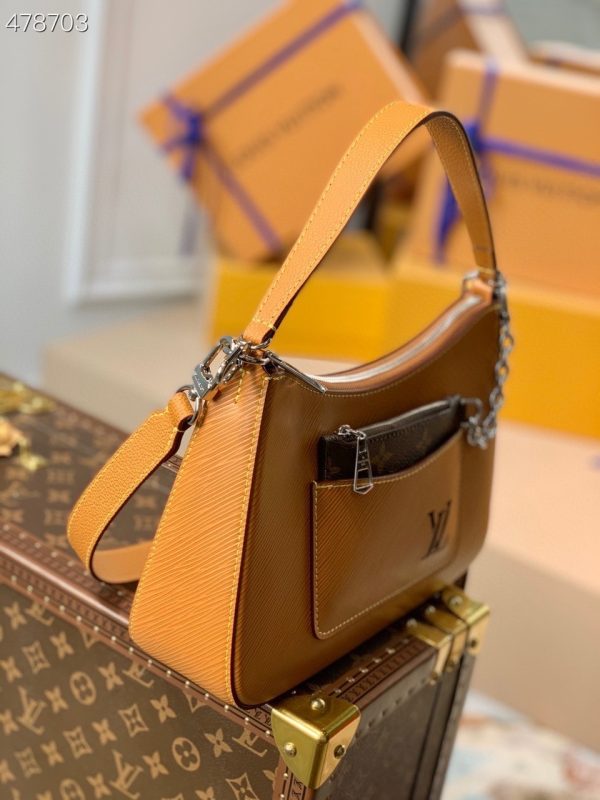 3 louis vuitton marelle tote mm gold miel brown for women womens handbags shoulder and crossbody bags 118in30cm lv m59953 9988