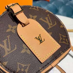 louis vuitton mini boite chapeau monogram canvas for womens chain and strap wallet shoulder and crossbody wallet 51in13cm lv m44699 9988