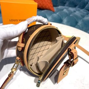 1 louis vuitton mini boite chapeau monogram canvas for womens chain and strap wallet shoulder and crossbody wallet 51in13cm lv m44699 9988