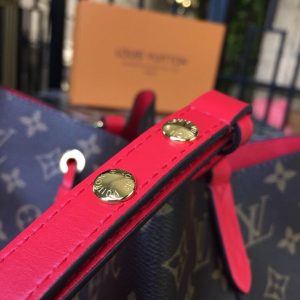 3-Louis Vuitton Neonoe Mm Bucket Bag Monogram Canvas Coquelicot Red For Women Womens Handbags Shoulder And Crossbody Bags 10.2In26cm Lv M44021   9988
