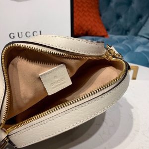2-Gucci Ophidia Mini Gg Round Shoulder Bag White For Women 7In18cm Gg   9988