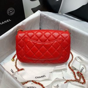 6 chanel flap bag with cc ball on strap red for women womens handbags shoulder and crossbody bags 78in20cm as1787 9988