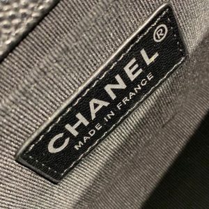 3 chanel top small boy handbag silver hardware black for women womens bags shoulder and crossbody bags 78in20cm a67085 9988 1