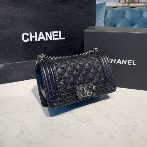6 chanel top small boy handbag silver hardware black for women womens bags shoulder and crossbody bags 78in20cm a67085 9988 1