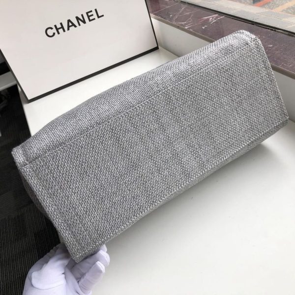 chanel Colour small shopping bag silver hardware grey for women womens handbags shoulder bags 152in39cm as3257 9988