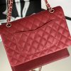 chanel classic handbag 26cm red for women a01112 9988