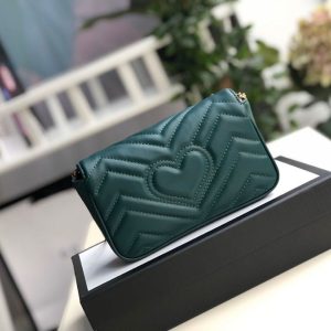 1 gucci marmont matelass super mini bag green matelass chevron for women 62in165cm gg 9988