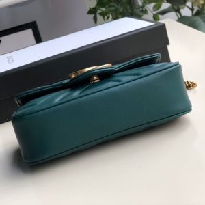 6 gucci marmont matelass super mini bag green matelass chevron for women 62in165cm gg 9988