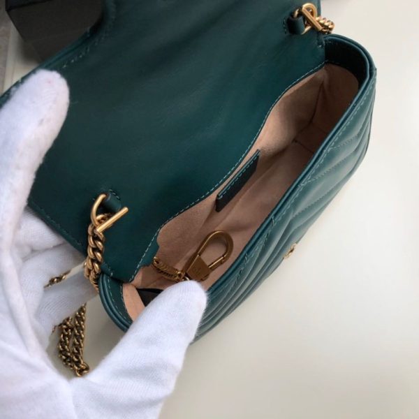 10 gucci marmont matelass super mini bag green matelass chevron for women 62in165cm gg 9988