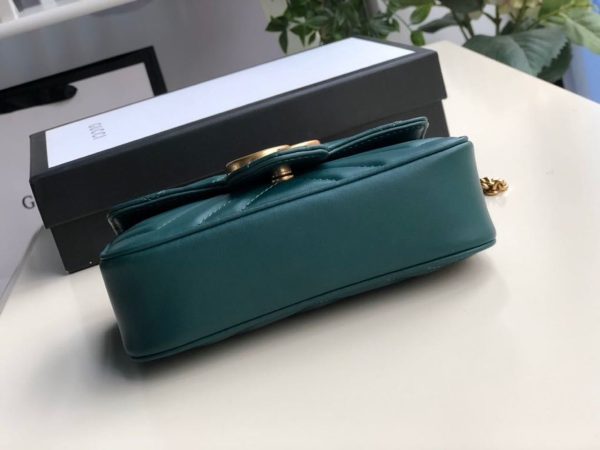 13 gucci marmont matelass super mini bag green matelass chevron for women 62in165cm gg 9988