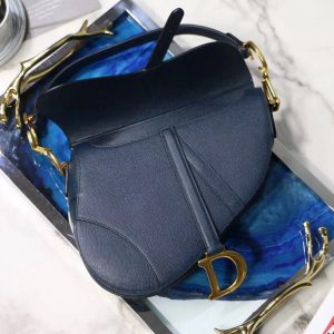 1 christian dior saddle shoulder bag blue for women 7in17cm cd 9988