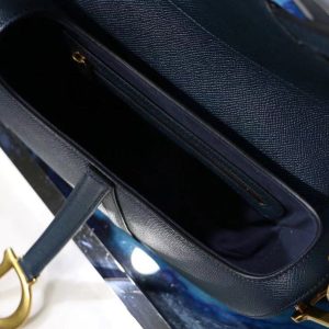 2 christian dior saddle shoulder bag blue for women 7in17cm cd 9988