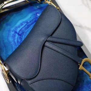 6 christian dior saddle shoulder bag blue for women 7in17cm cd 9988