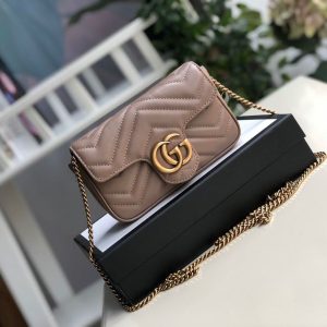 Acm Shop Gucci Marmont Matelass Super Mini Bag Beige Matelass Chevron For Women 6.2In16.5Cm Gg 9988 Gucci Kids 2 12