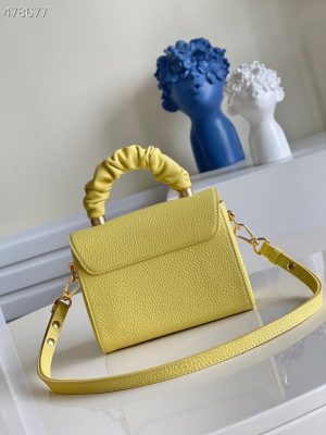 louis vuitton twist pm ginger yellow for women womens handbags shoulder and crossbody bags 75in19cm lv m58571 9988