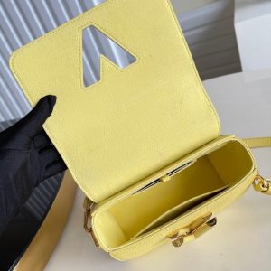 3 louis vuitton twist pm ginger yellow for women womens handbags shoulder and crossbody bags 75in19cm lv m58571 9988