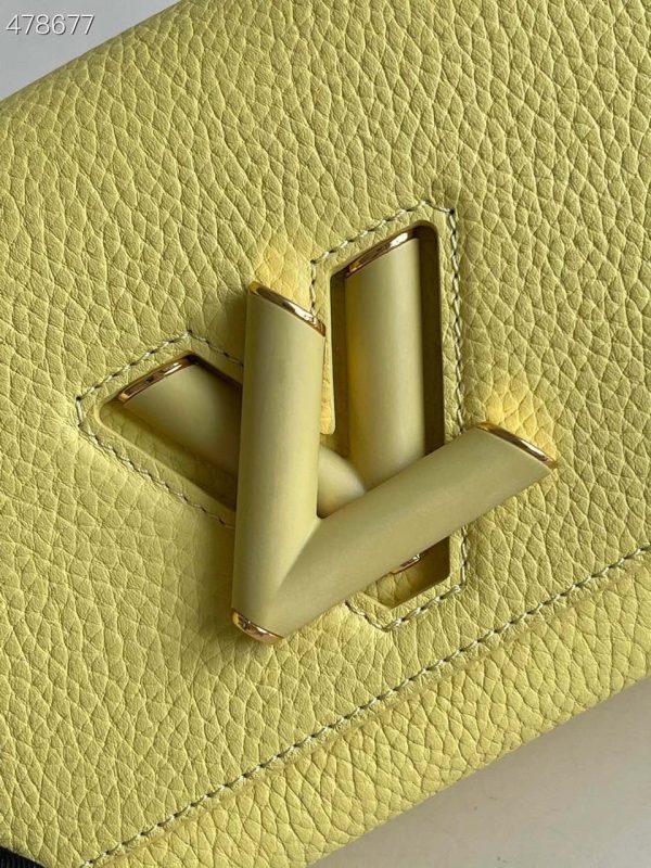 6 louis vuitton twist pm ginger yellow for women womens handbags shoulder and crossbody bags 75in19cm lv m58571 9988