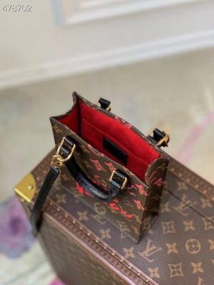 1-Louis Vuitton Petit Sac Plat Fall In Love Monogram Canvas For Women Womens Bags Shoulder And Crossbody Bags 6.7In17cm Lv M80839   9988