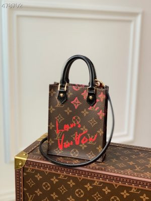 4-Louis Vuitton Petit Sac Plat Fall In Love Monogram Canvas For Women Womens Bags Shoulder And Crossbody Bags 6.7In17cm Lv M80839   9988
