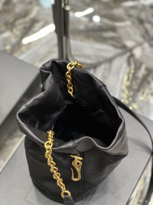 saint laurent le maillon bucket bag black for women 106in27cm ysl 686310aaajk1000 9988