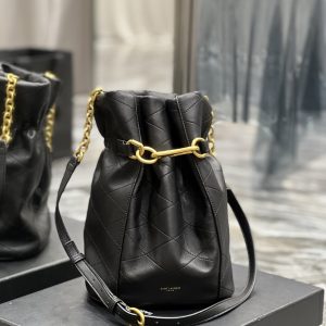 5 saint laurent le maillon bucket bag black for women 106in27cm ysl 686310aaajk1000 9988