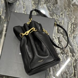 7 saint laurent le maillon bucket bag black for women 106in27cm ysl 686310aaajk1000 9988