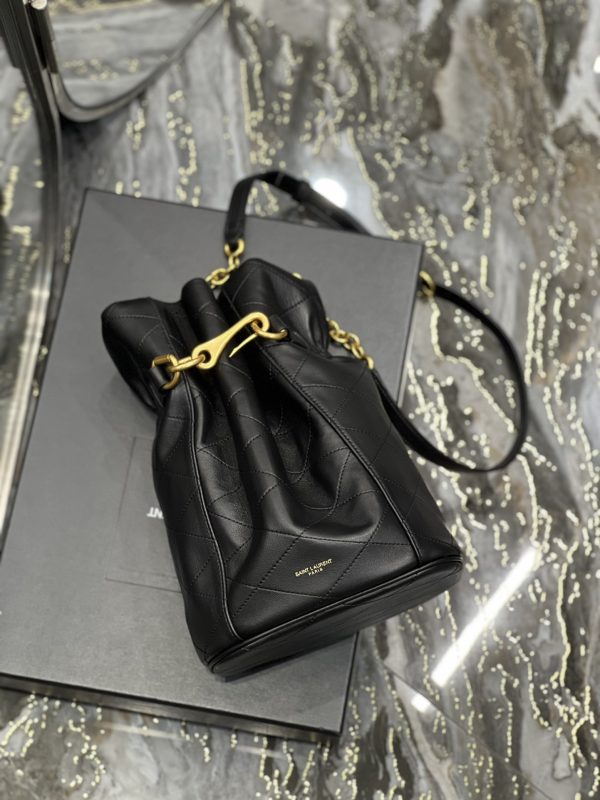 7 saint laurent le maillon bucket bag black for women 106in27cm ysl 686310aaajk1000 9988