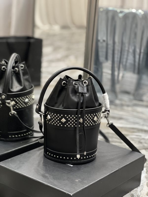 saint laurent bahia small bucket bag black for women 102in25cm ysl 685628aaaef1077 9988