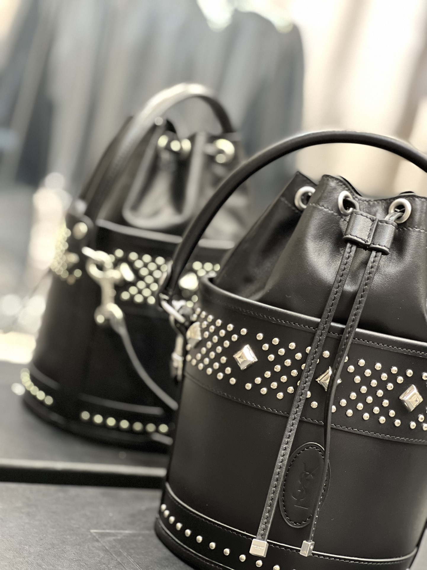 1 saint laurent bahia small bucket bag black for women 102in25cm ysl 685628aaaef1077 9988