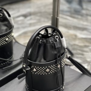 2 saint laurent bahia small bucket bag black for women 102in25cm ysl 685628aaaef1077 9988