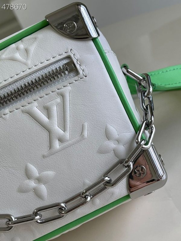 10 louis vuitton mini soft trunk white for women womens bags shoulder and crossbody bags 71in18cm lv 9988